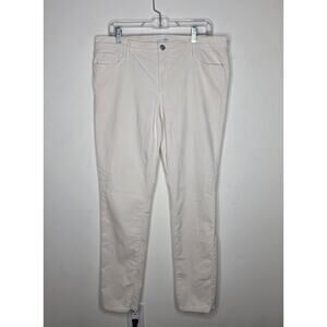 Ann Taylor Loft modern skinny white corduroy pants - 32 / 14